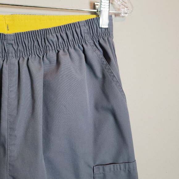 WonderWink Gray Quebec Elastic Cargo Scrub Pants Medium - Picture 6 of 10